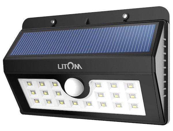 Litom 20 LED Bright Solar Lights Outdoor Garden Motion Activated Solar Power Lights