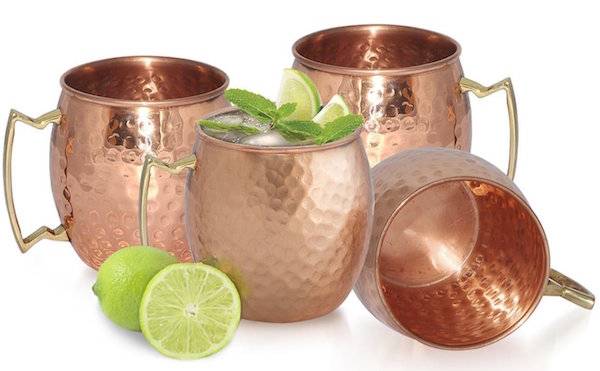 AVS STORE ® Handmade Pure Copper Hammered Moscow Mule Mug