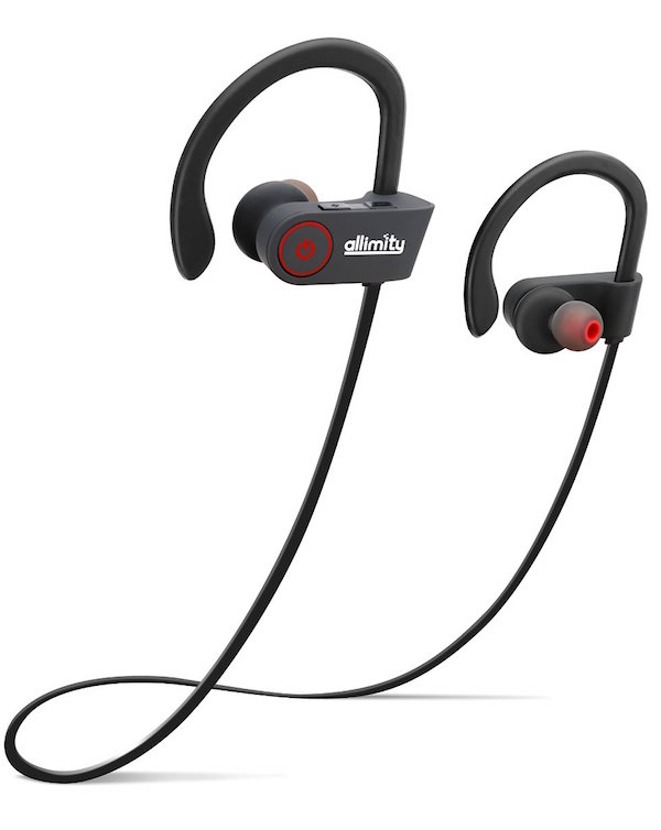 Allimity Bluetooth V4.1 In-Ear Noise Cancelling Sweatproof Sports Wireless Earbuds