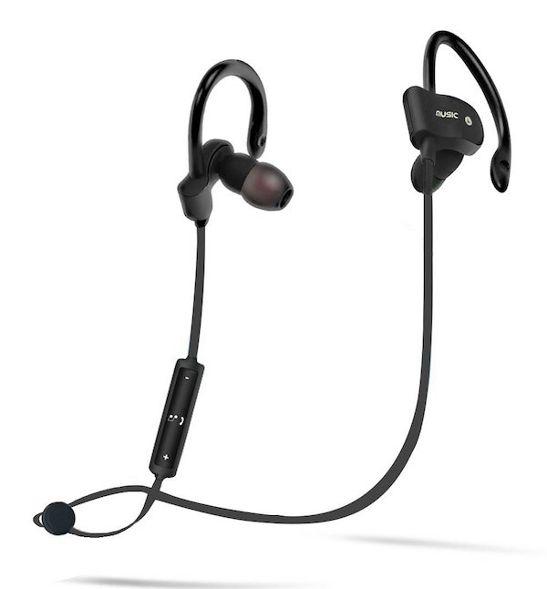 Amotus Wireless Sports Stereo Headsets in-Ear with Earhook Earbuds