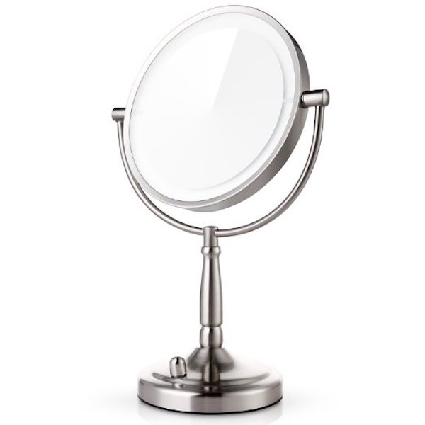 Miusco 7X Lighted Magnifying Double Side Adjustable Makeup Mirror