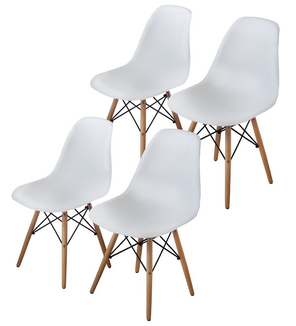 Buschman Set of Four Mid-Century Modern Dining Room Chairs