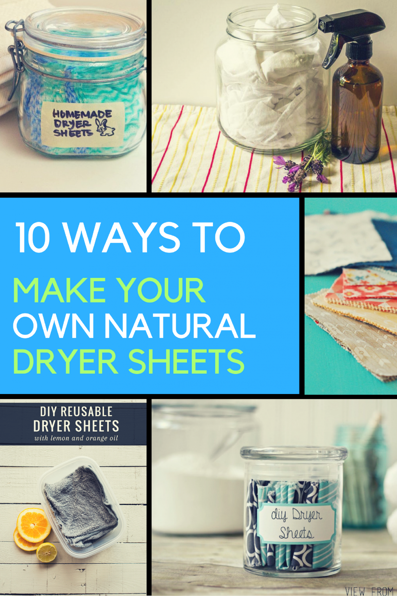 10 Ways to Make Your Own Natural Dryer Sheets in Under a 1 Minute. | Ideahacks.com