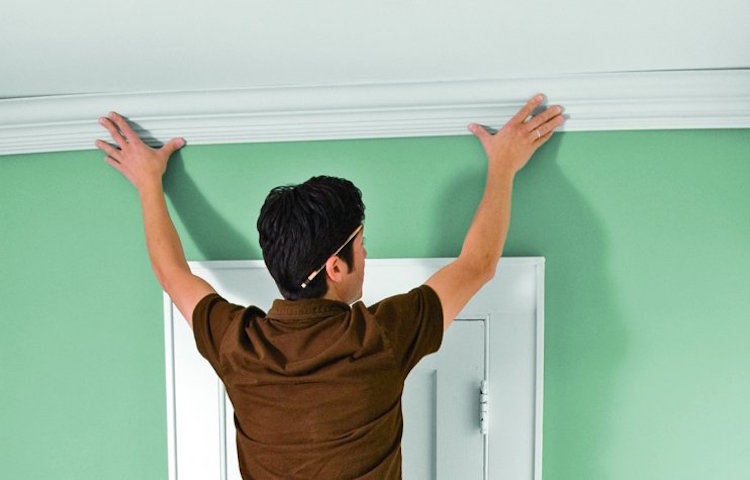 Peel and stick crown molding