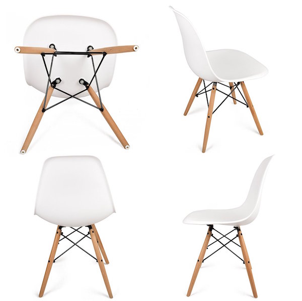 UrbanMod Eames Style Modern Dining Side Chairs