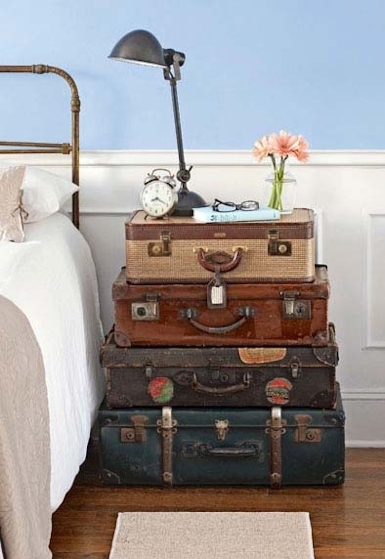 Old Suitcase Night Stands