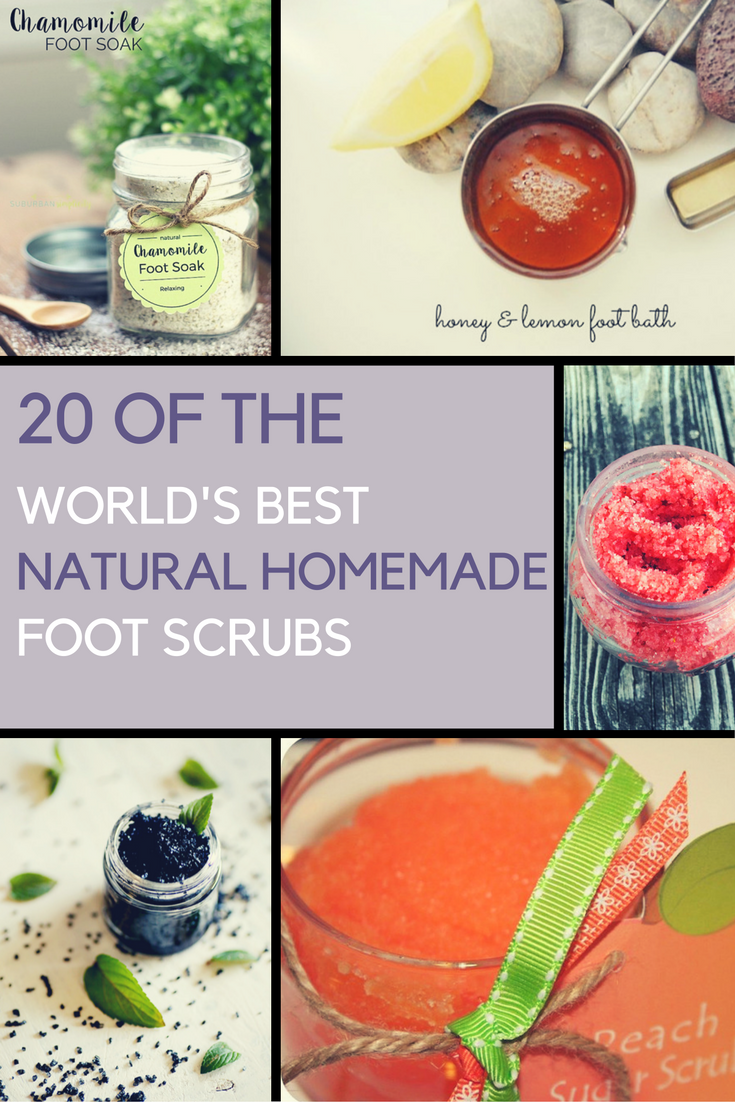 20 Of The World's Best Natural Homemade Foot Scrub Recipes. | Ideahacks.com