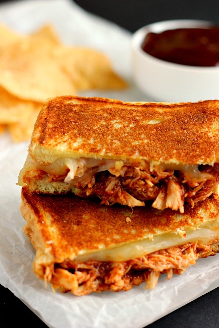 Barbecue Chicken Grilled Cheese