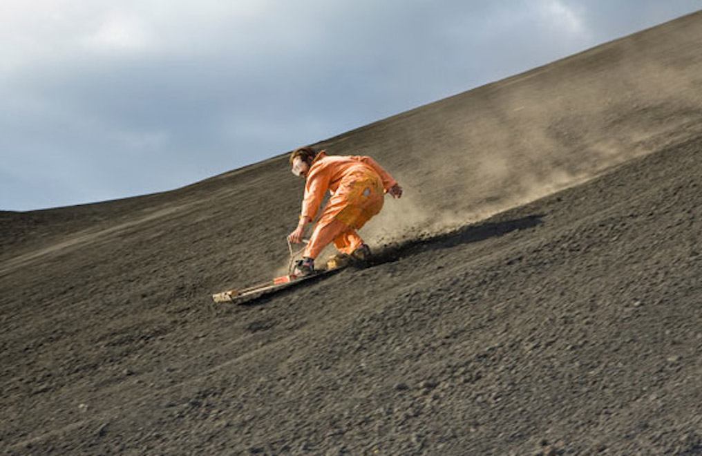volcano boarding