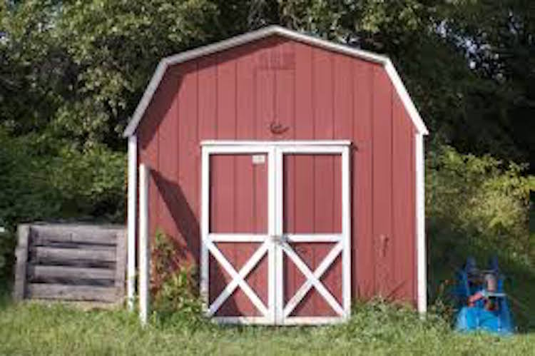 Gambrel Roof Storage Shed