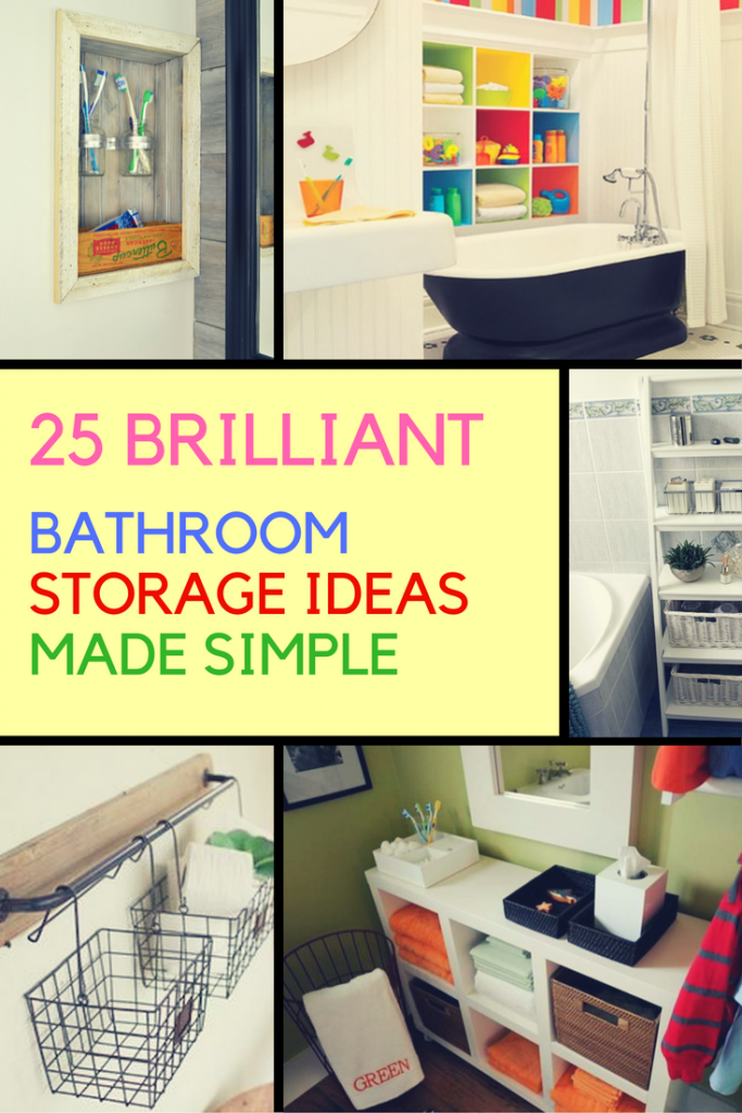 25 Inventive Bathroom Storage Ideas Made Easy