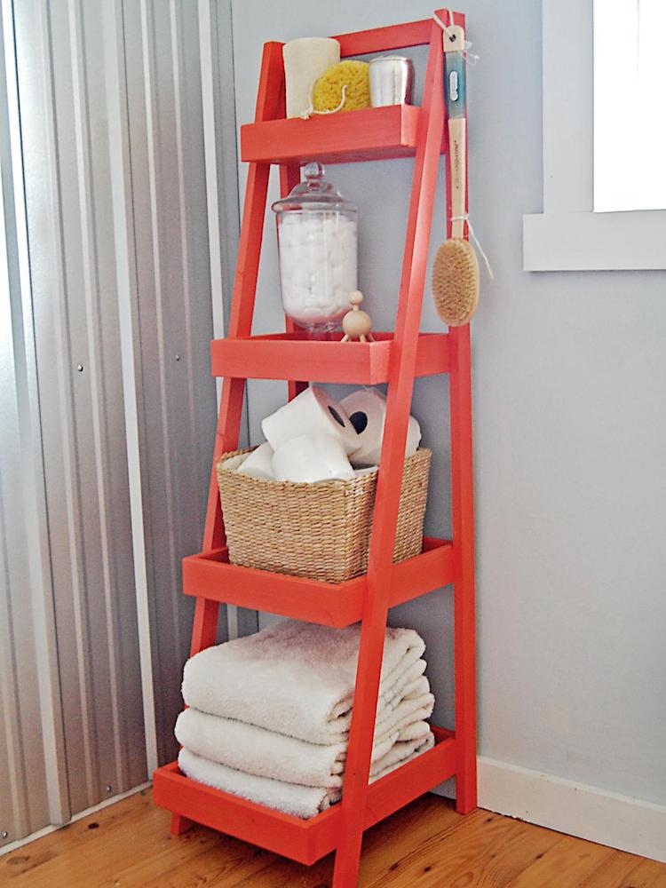 Bathroom Storage Ladder