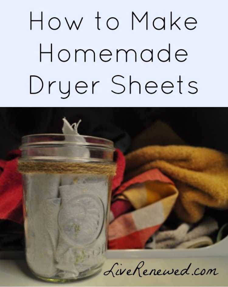 Homemade Dryer Sheets - 10 Ways to Make