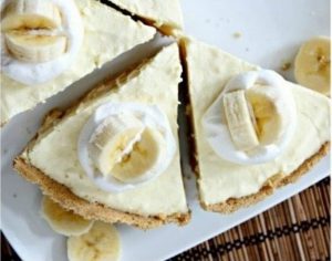 Banana cream cheesecake