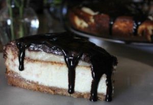 Boston Cream Cheesecake with Nilla Wafer Crust