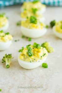 Broccoli & Mayonnaise Easy Deviled Eggs