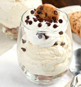 Chocolate Chip Cookie Cheesecake Parfaits