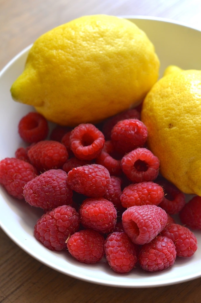 Gooey Lemon Raspberry Brownies