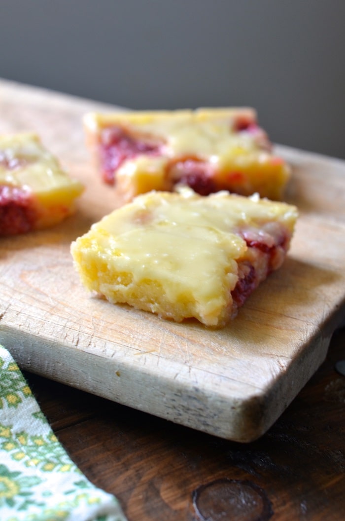 Gooey Lemon Raspberry Brownies