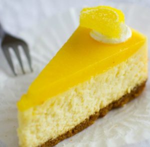 Meyer lemon cheesecake