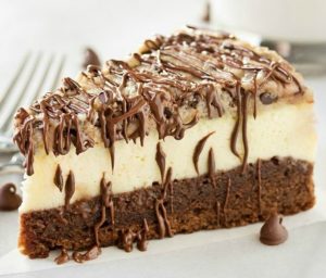 brownie bottom cookie dough cheesecake