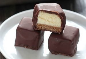 chocolate covered cheesecake bites