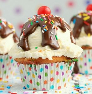 ice cream sundae cupcakes
