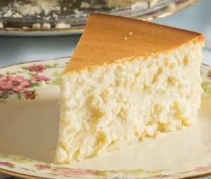 tall and creamy New York cheesecake