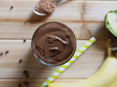 chocolate avocado smoothie