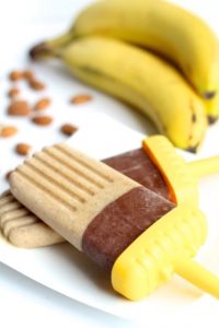 Creamy Cocoa Banana Nut Popsicles