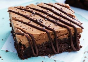 chocolate mousse brownies