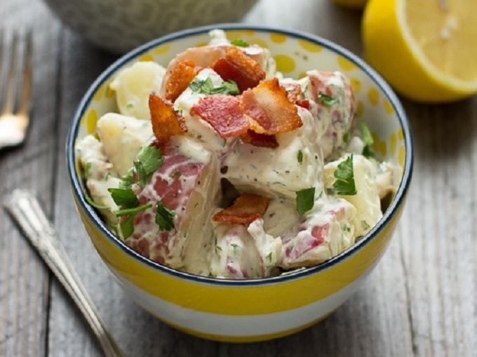 chicken bacon ranch potato salad