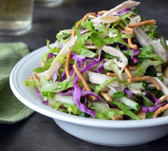 chinese chicken salad with sesame dressing