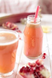 Rhubarb & Pomegranate Lemonade