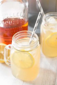 Sparkling Bourbon Peach Lemonade