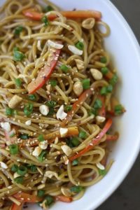 Spicy Asian Noodles With Peanut Sauce 4