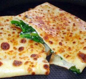 Spinach and Ricotta Cheese Crepes