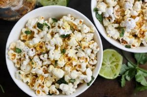 Cilantro and Lime Popcorn