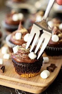 Decadent S’mores Cupcakes