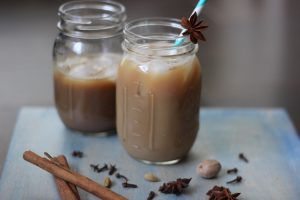 Iced Dirty Chai - warming spices made me feel all nice and happy, and the extra shot of caffeine from the espresso will wake you up. | Ideahacks.com