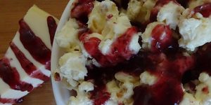 Raspberry Cheesecake Popcorn