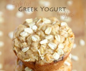 Apple Oat Greek Yogurt Muffins