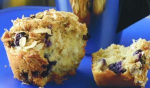 Lemon Blueberry Oatmeal Muffins