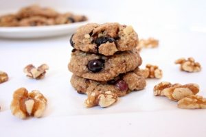 Blueberry Chocolate Chip Walnut Cookies