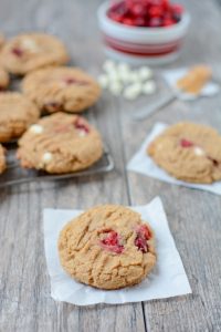 Peanut Butter Cookies With Fresh Cranberries