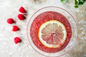 Raspberry chia lemonade is a satisfying thirst-quencher packed with fiber, protein, and healthy fats from chia seeds and Vitamin C from raspberries. | Ideahacks.com