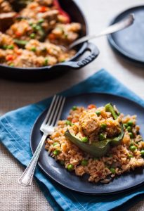 Rice & Tempeh Stuffed Peppers
