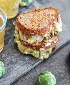 Balsamic Brussels Sprouts Grilled Cheese