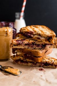 PB&J Brie Grilled Cheese