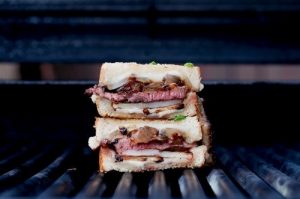 Steak & Potato Barbecued Grilled Cheese